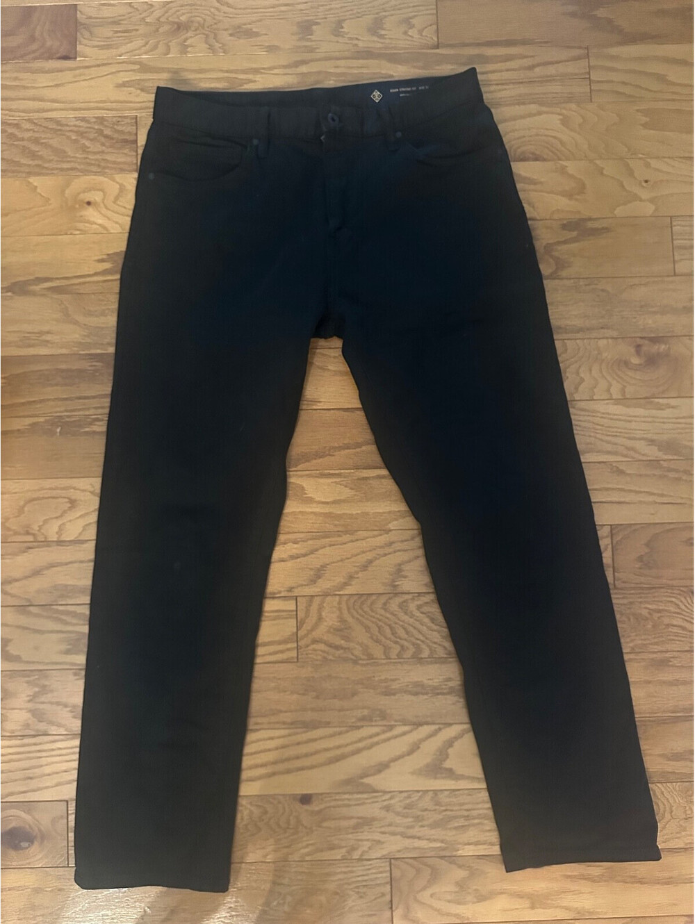 Roark HWY 128 Men's Denim Straight Fit Jeans Black Size 34